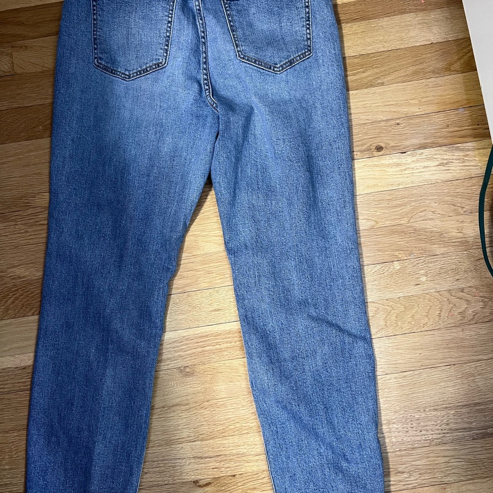 Oasis Blue Boyfriend Jeans with Distressed Details - Picture 3 of 6